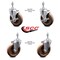 Service Caster 5 Inch High Temp Glass Filled Nylon 10mm Threaded Stem Caster Brakes SCC, 2PK SCC-TS20S514-GFNSHT-M1015-2-TLB-2 - alternate 1